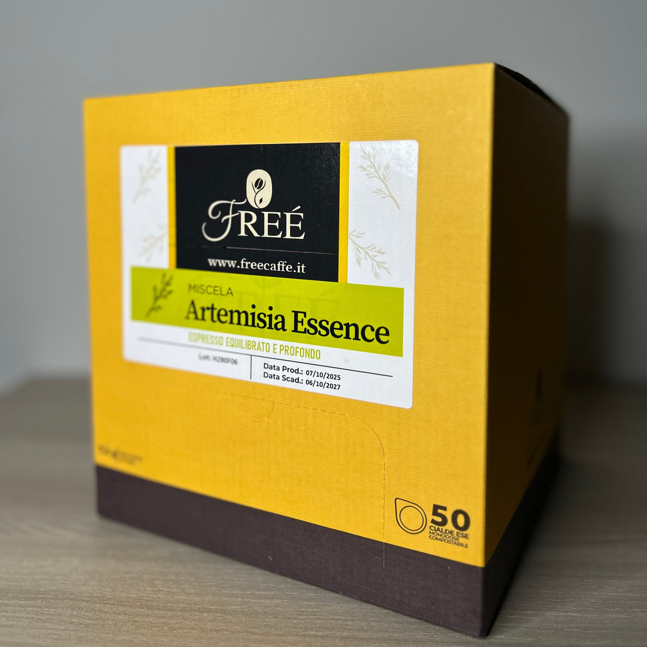 Cialde compostabili  di caffè artigianale  formato da 150 cialde